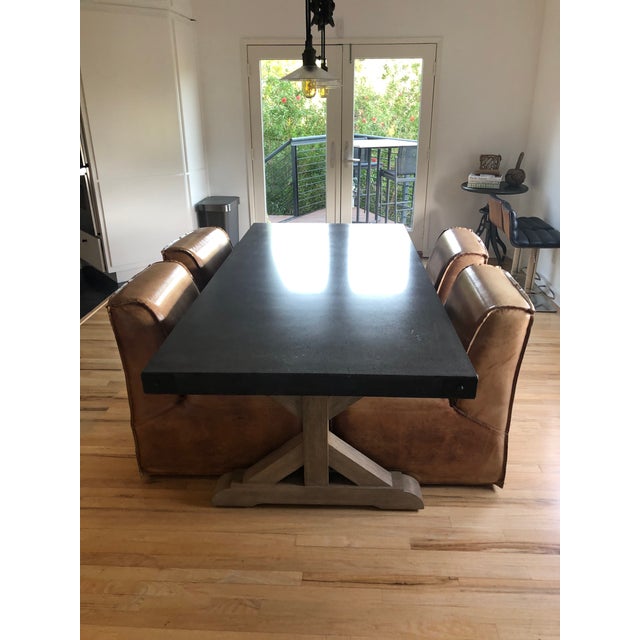 Restoration Hardware Concrete Dining Table Chairish