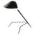 Black Mid-Century Modern Black Tripod Lamp from Serge Mouille For Sale - Image 8 of 8