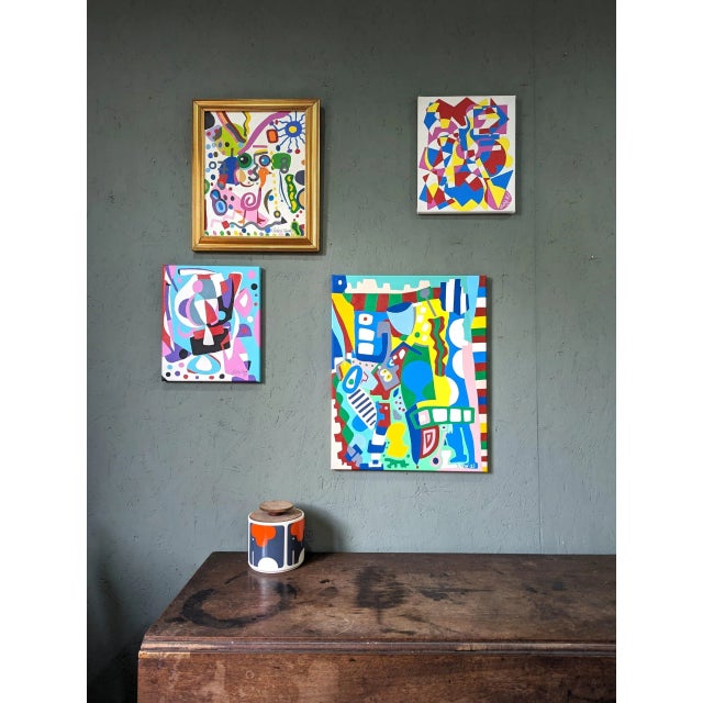 Contemporary Abstract "After the Bang", Small Abstract Oil Painting, 2020 For Sale - Image 12 of 12