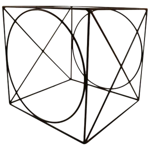 X O Wire Cube Table