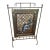 Antique Victorian Jeweled & Leaded Stained Glass Fireplace Screen For Sale