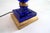 Metal Baccarat-Style Cobalt Blue Glass Table Lamp, 1960s For Sale - Image 7 of 9