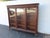 Traditional Early 1900s Tiger Oak Long Large China Cabinet Bookcase Cupboard 6583 For Sale - Image 3 of 18
