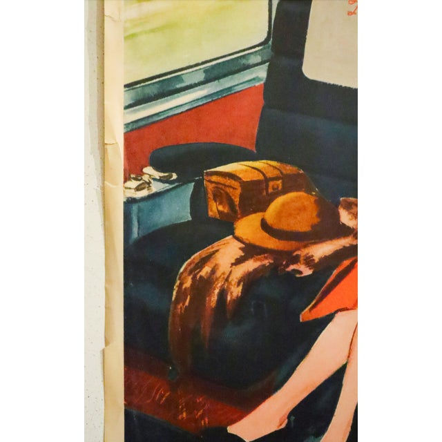 American 1950 American Transport Poster, 'Southern Pacific Lines (Chair Car)', William Haines Hall For Sale - Image 3 of 5