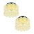 Mid-Century Modern Amber Bubble Glass Ceiling Lights by Helena Tynell for Limburg, Germany, 1960s, Set of 2 For Sale - Image 9 of 9