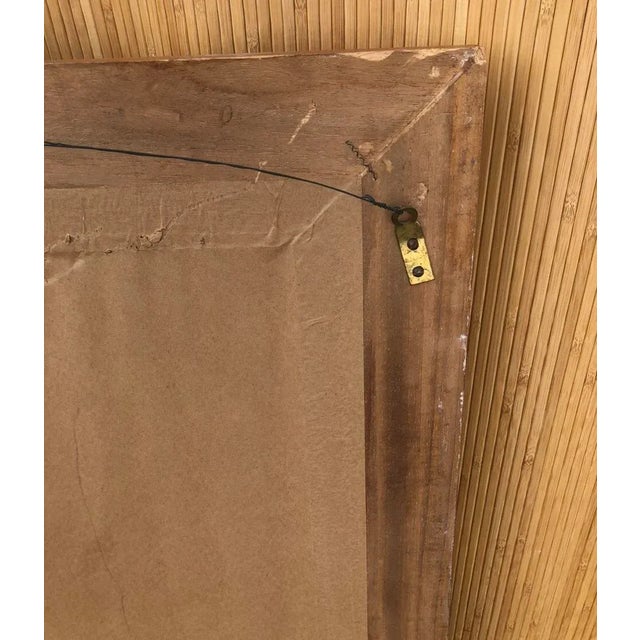 Wood Vintage Hand Carved Pine Mirror Italy For Sale - Image 7 of 11