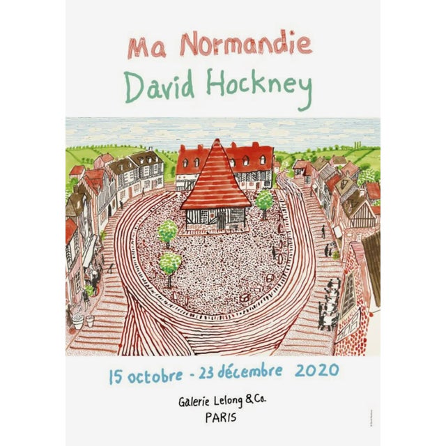 Contemporary David Hockney 2020 Original Galerie Lelong Paris Exhibition Poster, Brand New For Sale - Image 3 of 3