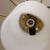 1950s Italian Brass and White Glass Pendant Light For Sale - Image 9 of 12