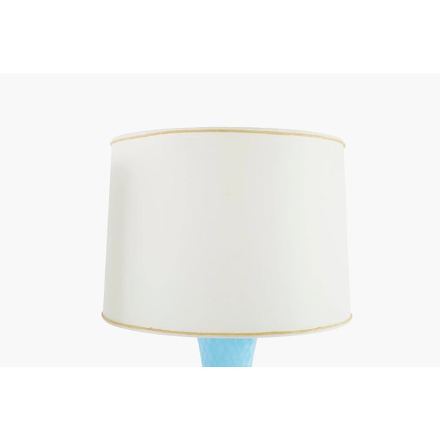 Venetian Glass with Gold Flecks Table Lamps - a Pair For Sale - Image 4 of 13