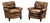 Pair of Vintage Leather Club Lounge Chairs For Sale