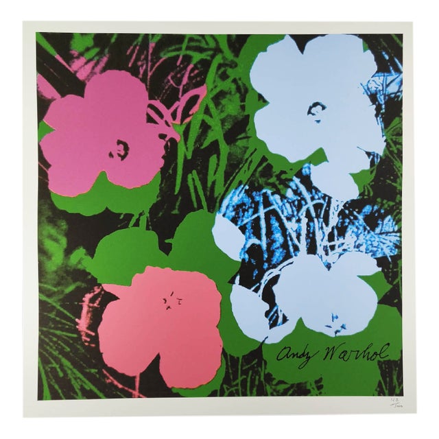 After Andy Warhol, Flowers, 1980s, Numbered Limited Edition Lithograph For Sale