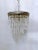 1950s Italian Pewter Frame Upside Down Layered Chandelier For Sale - Image 10 of 10