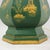 Vintage Green and Gold Hand Painted Tole Scalloped Hexagon Table Lamp Chinoiserie Temple Shape Pagoda Scene For Sale - Image 12 of 15