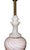 Metal Mid-20th Century Pair of Italian Pink Murano Glass & Alabaster Lamps For Sale - Image 7 of 10