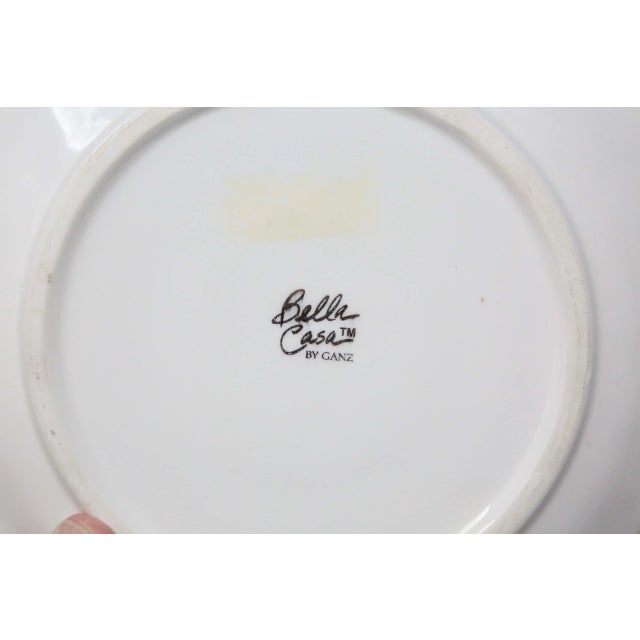 Figurative Sculptural Lemons and Bamboo 8-Inch Ceramic Plate For Sale - Image 3 of 5