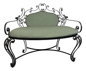 Wrought Iron Sofa attributed to Pierluigi Colli
