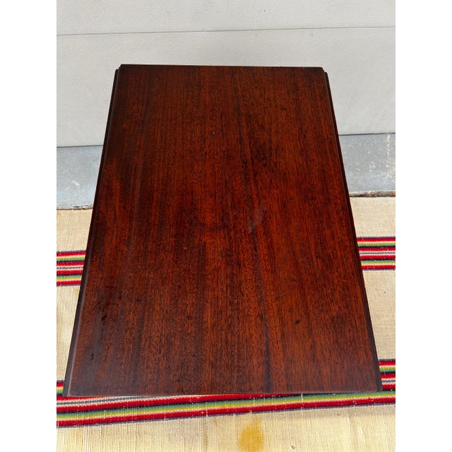 Diminutive Mahogany Hepplewhite Drop Leaf Pembroke Table With a Drawer, Pennsylvania, Circa 1800 For Sale - Image 6 of 13