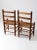 Antique Splint Weave Seat Chairs Pair For Sale - Image 4 of 13