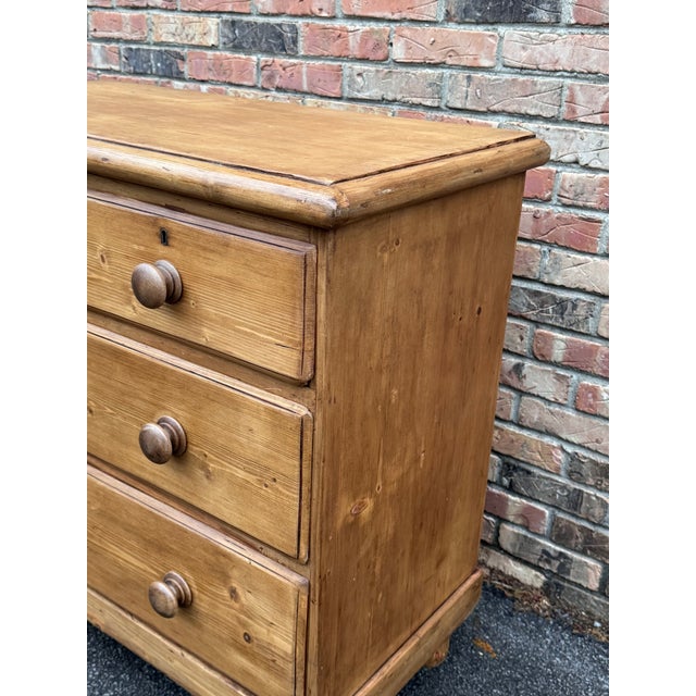 Late 19th Century Antique English Pine Chest For Sale - Image 5 of 15