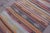1960s Scandinavian Tribal Hand Knotted Colorful Striped Kilim Runner Rug For Sale - Image 9 of 13
