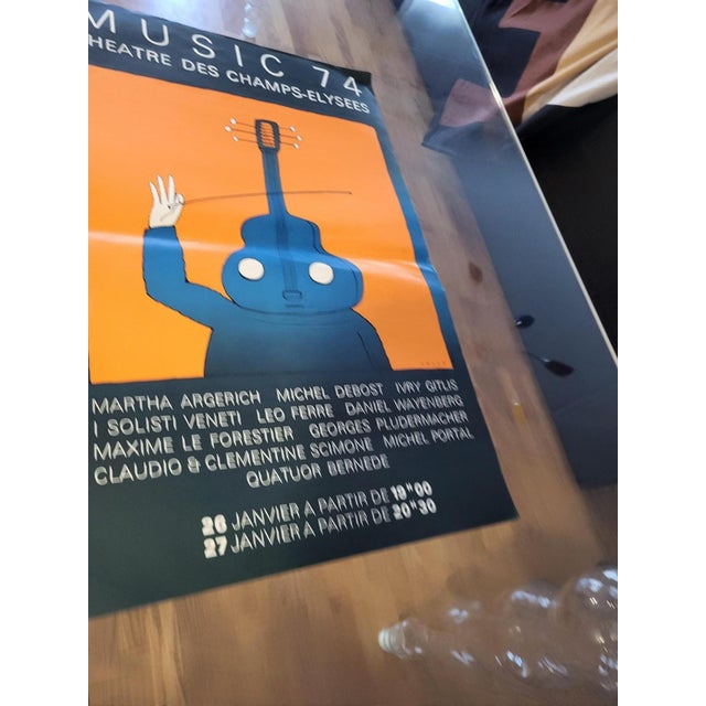 Poster from Jean Michel Folon Music, 1974 For Sale - Image 3 of 13
