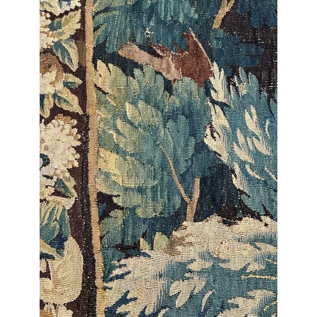 Hunting with Hound Tapestry from Aubusson, 1700s For Sale - Image 14 of 18