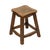 Brown Vintage Wood Stool, 1950s For Sale - Image 8 of 16