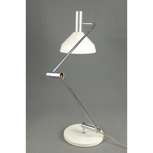 Silver Type 60 T Table Lamp by Rico & Rosmarie Baltensweiler for Baltensweiler, 1960s For Sale - Image 8 of 16