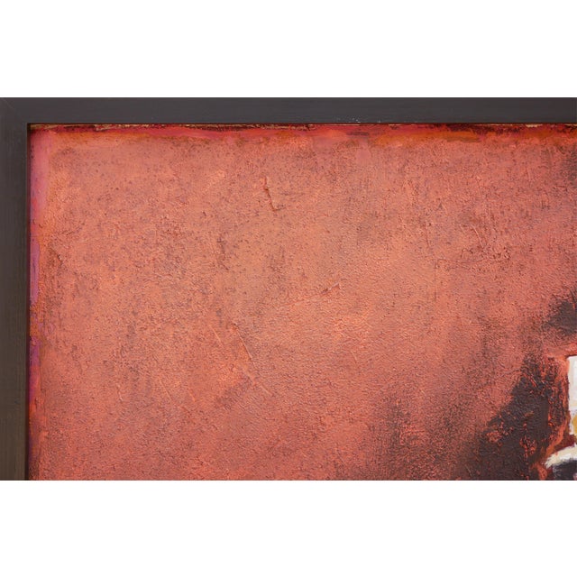 Textile David Adickes "Three Men with Hats in an Alley" Modern Abstract Figurative Portrait Painting, 20th Century For Sale - Image 7 of 8
