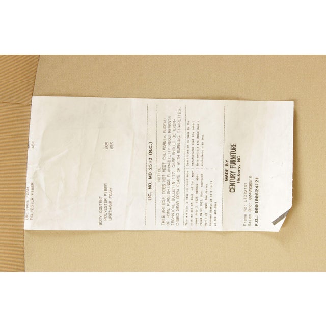 Late 20th Century Century Furniture Pair of Upholstered Slipper Chairs For Sale - Image 5 of 18