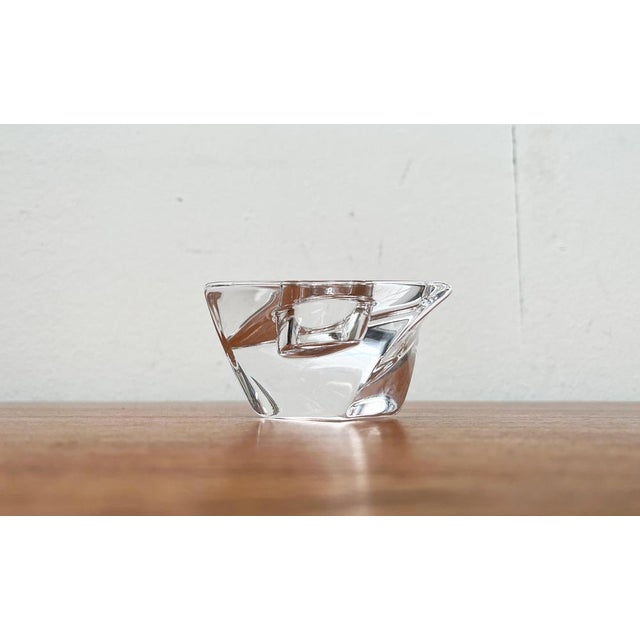 Vintage Tornado Series Crystal Glass Candleholder by Jan Johanssen for Orrefors, Sweden For Sale - Image 9 of 18