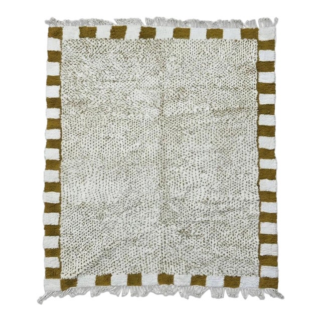 Modern Moroccan Area Rug - 9.8 X 8.3 Ft For Sale