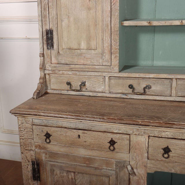 English Bleached Oak Dresser For Sale - Image 3 of 14