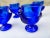 1970s Vintage Cobalt Blue Glass Chicken Egg Cups, France, 1970s, Set of 5 For Sale - Image 5 of 6