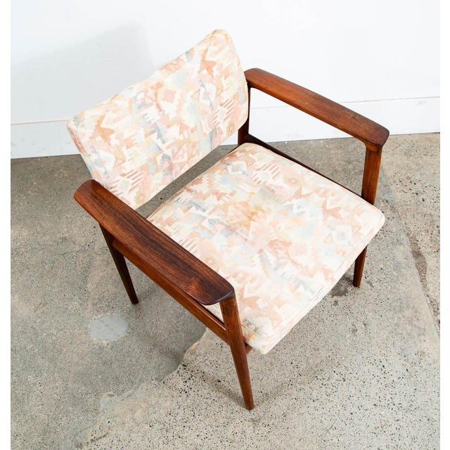 Finn Juhl 1960s Mid Century Danish Modern Lounge Chair Armchair Rosewood Finn Juhl Style Denmark For Sale - Image 4 of 12