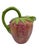 Mid century strawberry pitcher made in Italy . The pitcher is textured and made beautifully. Hand painted. Craftsmanship...