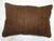 Late 20th Century Brown Turkish Mohair Lumbar Rug Pillow For Sale - Image 5 of 5
