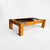 Burl & Smoke Glass Coffee Table With Chrome Trim in the Style of Milo Baughman Capture the peak of 1970s modernist glamour...