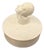 Antique 1930s Art Deco Earthenware Powder Box With Female Bust Handle - Made in Japan For Sale
