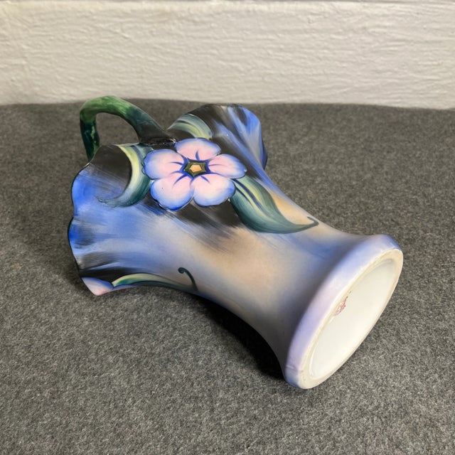 Ceramic Early 20th Century Noritake Decorative Ceramic Floral Vase For Sale - Image 7 of 9