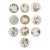 Late 20th Century Set of 10 Anna Weatherley Dinner Plates From the "Mid Summer" & "Flowers of Yesterday " Pattern 10.25" For Sale
