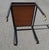 Metal Vintage Teak and Black Lacquered Metal Rolling Table, 1960s For Sale - Image 7 of 8