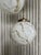 3-Globe Pendant Light in Marble-Patterned Glass and Brass, 1960s For Sale - Image 3 of 6