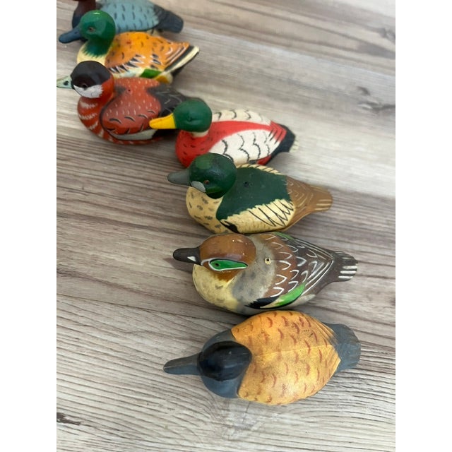 Set of 7, Vintage Mini Duck Decoy Pencil Sharpeners For Sale - Image 10 of 11
