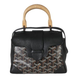 Black Goyardine Canvas Saigon Souple Mini