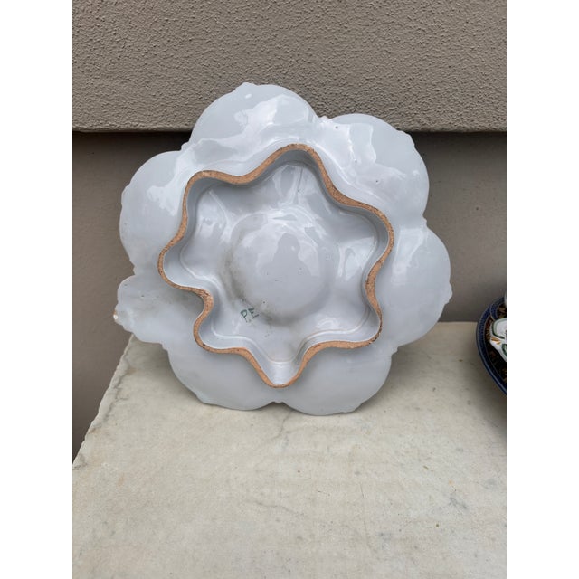 French Faience Oyster Swan Plate Saint Clement, Circa 1890 For Sale In Austin - Image 6 of 6