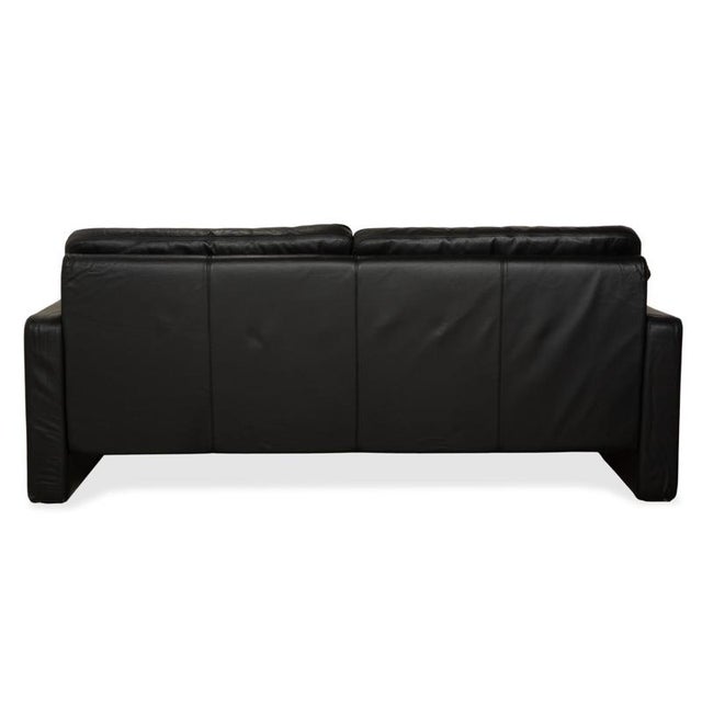 Conseta 2-Seater Sofa in Black Leather from Cor For Sale - Image 13 of 15