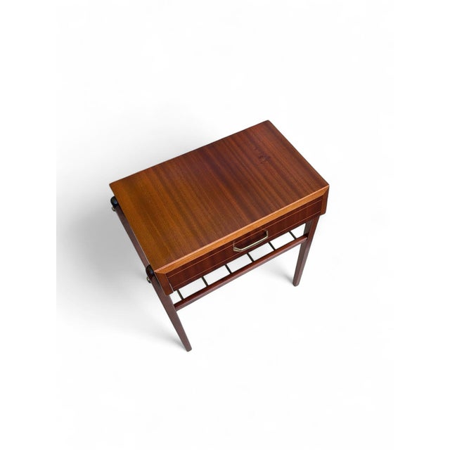 Mahogany Scandinavian Bedside Tables, 1960s, Set of 2 For Sale - Image 10 of 11