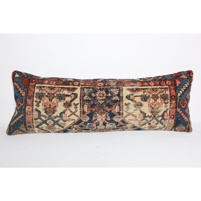 Here i am listing a 100% Handmade double knotted rug pillow cover, made from antique Persian tribal carpet rug. This’s a...
