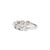 Platinum 2.63ctw Round Lab Grown Diamond Shared Prong Half Eternity Band Ring, Size 8 For Sale - Image 9 of 10